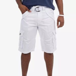 X-Ray Men's Belted Double Pocket Cargo Shorts
